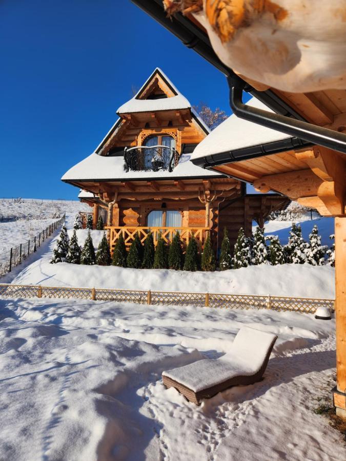 Goralska Chatka 2 Highland Cottage - Split Ac, Jacuzzi, Sauna, Private Parking, Mountains View, Garden, ザコパネ エクステリア 写真